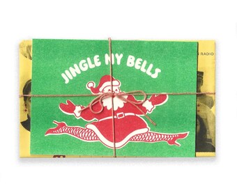 JINGLE MY BELLS / Carte de vœux et enveloppe / Risographie / Weinachtskarten