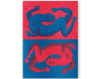 DUALITY / Carte postale / Risographie