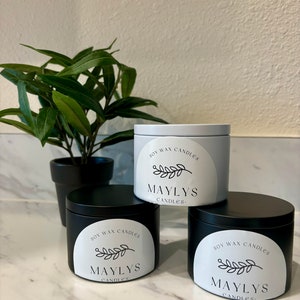 Velas de cera de soja