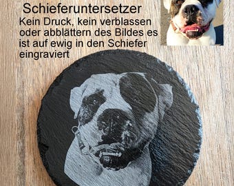 Personalized slate coasters, coasters with photo or logo