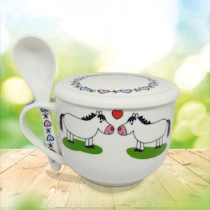 Chubby pony soup cup cereal cup