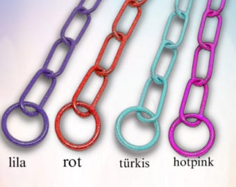 Kettenhalsband Langglieder viele Farben