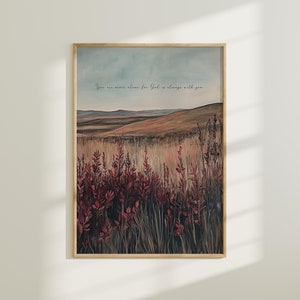 Stimmungsvoll Christliche Wand Kunst Landschaft Druck Ölgemälde Wildblumen Druck Dunkle Landschaft Wand Kunst Bibel Zitat Poster Christliche Wohnkultur Geschenk