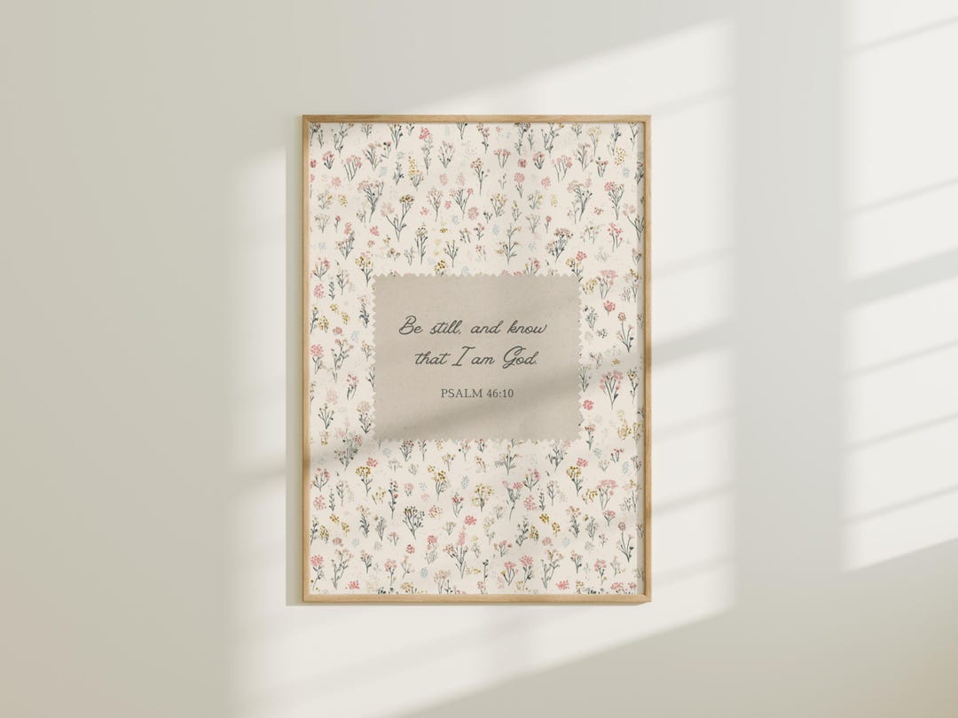 Scripture Wall Art Bible Verse Print Rustic Christian Art Vintage ...