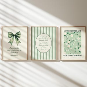 Sage Green Bible Verse Print: Trendy Christian Farmhouse Decor (Digital Download