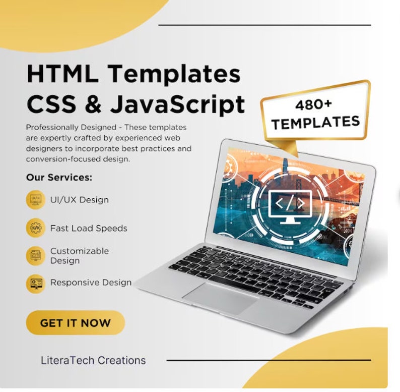 Package Them HTML, CSS, and Javascript Are the Best Templates - Etsy ...
