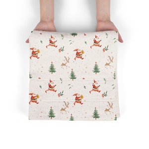 Santa's Vintage Artworks, Seamless Pattern, Repeat Pattern, Winter ...