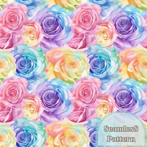 Floral Seamless Pattern, Rose Seamless, New baby pattern for fabric Spring , Summer Floral pattern, Seamless pattern 300 DPI.