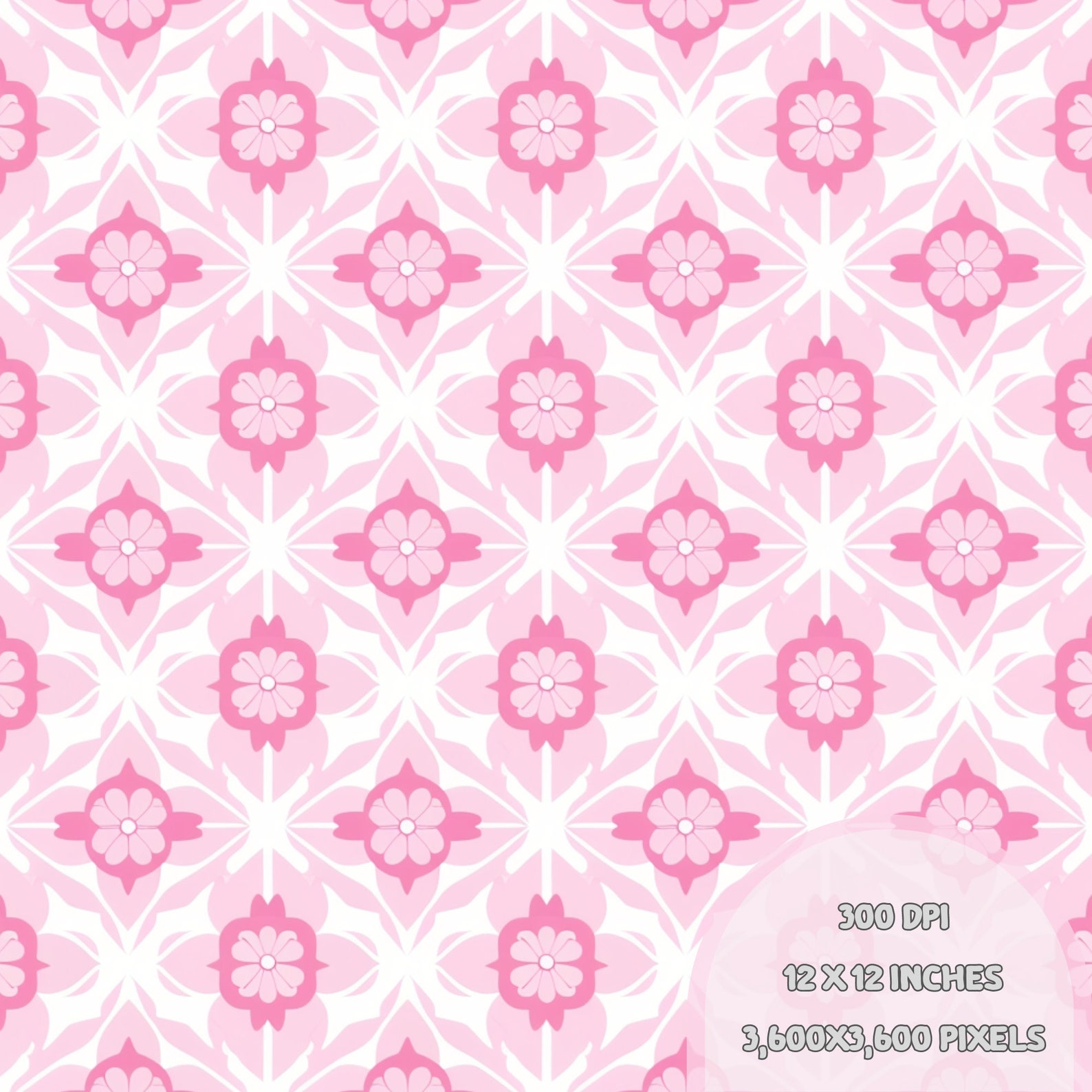 PINK Seamless Pattern, Summer Seamless, Pattern for Fabric Spring ...