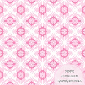 PINK Seamless Pattern, Summer Seamless, Pattern for Fabric Spring ...