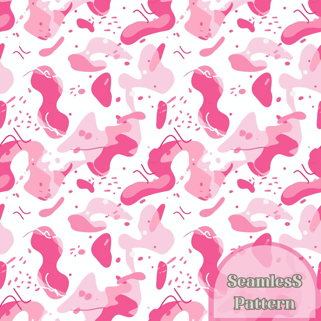 PINK Seamless Pattern, Summer Seamless, Pattern for Fabric Spring ...