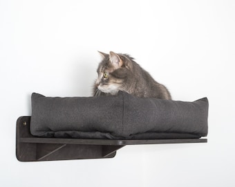 Cat wall bed, cat shelf, cat wall shelves, cat pillow, cat perch, modern cat furniture, wall-mounted cat furniture, cat furniture for wall