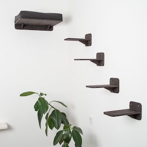 Set of 5 Cat Steps, Modern Cat Climbing Wall, ladder, Shelf with bed, Lounge.