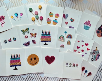 Assorted Embellished Greeting Card Set: All Occasion Blank Cards