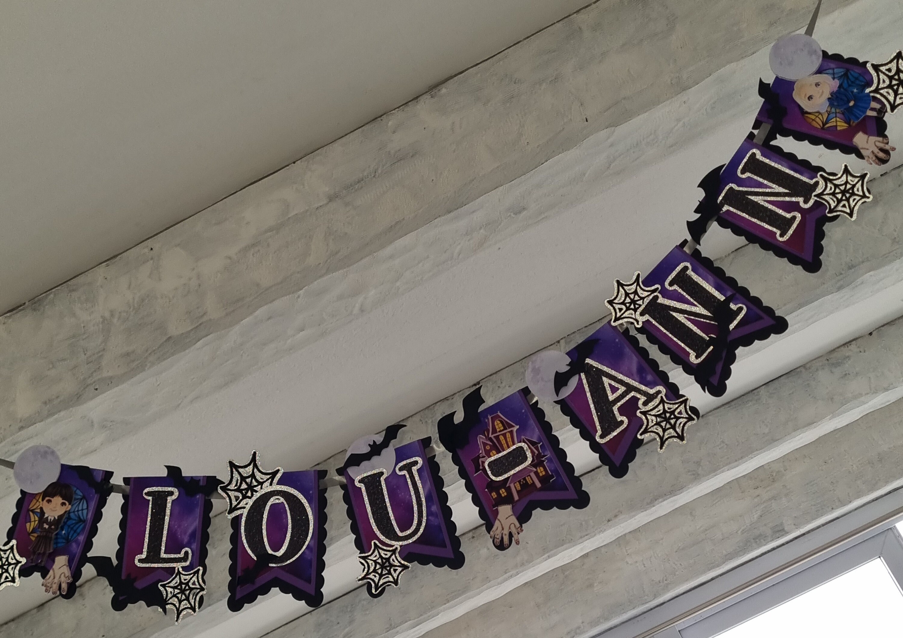Personalized Wednesday Addams Garland