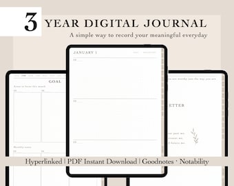 Diario digitale triennale / Agenda giornaliera con collegamenti ipertestuali (download in PDF)