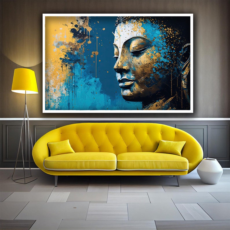 Buddha Canvas Wall Art, Buddha Canvas Painting, Buddha Meditation ...