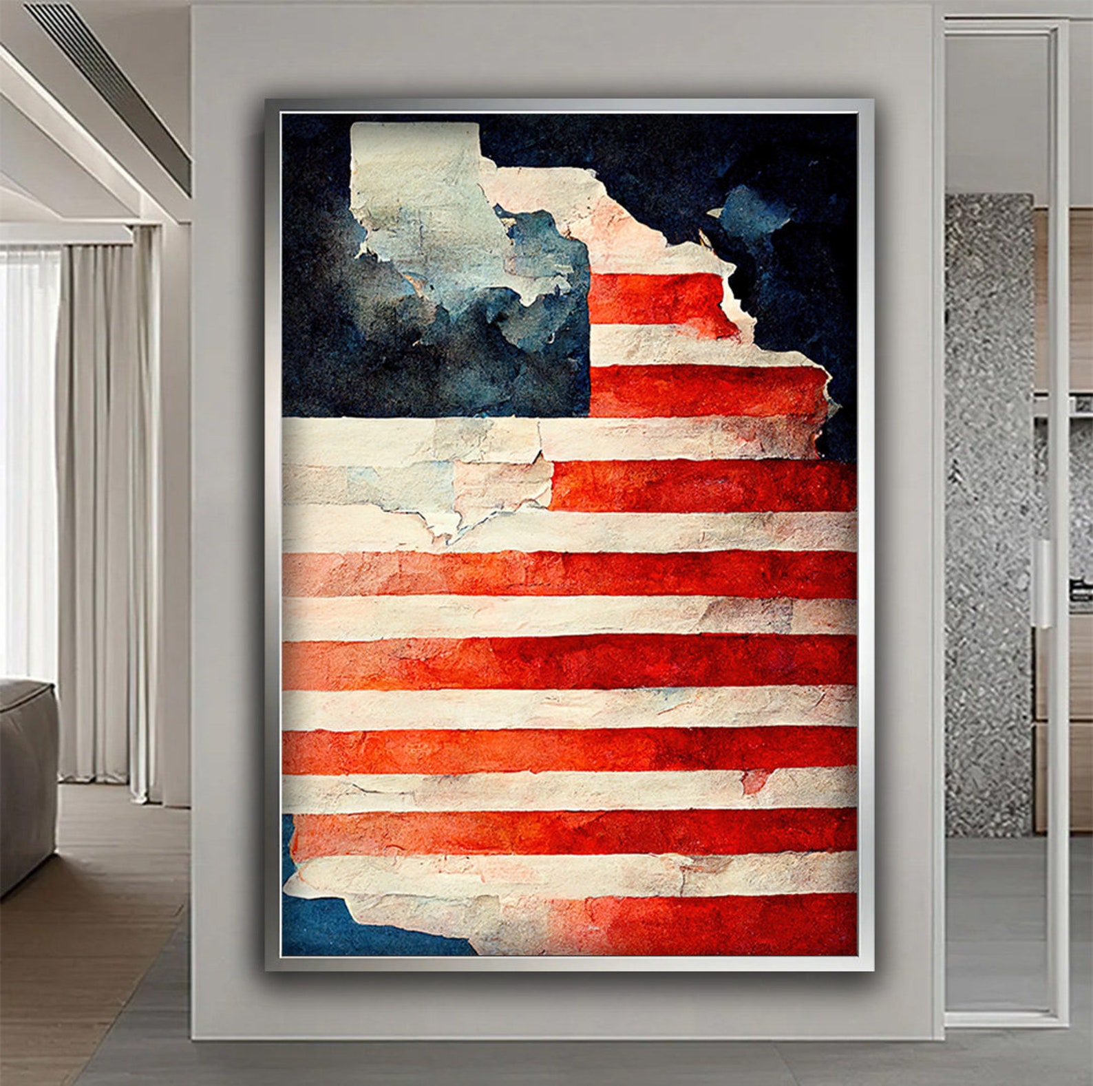 American Flag Canvas Painting Flag Wall Painting Oil Painting Flag American Flag Canvas Painting Flag Wall Painting Oil Painting Flag