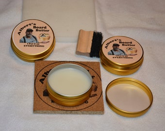 Board Wax and Spoon Wax, 2 oz. food grade Mineral Oil and Organic Beeswax Conditioner and Wood Butter, preserve all your wood. Made in USA