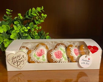 Handgemachter Lebkuchen für Valentinstag