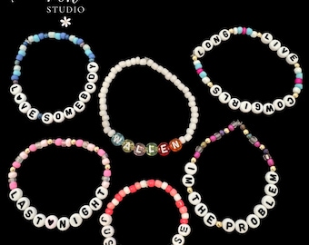 Morgan Wallen Concert Bracelet: Beaded Song Lyrics Bracelet