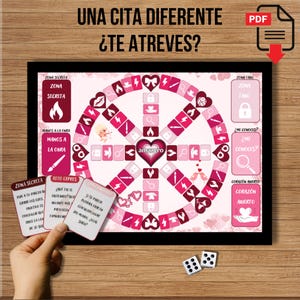 Printable game for couples, ideal for a romantic date, anniversary, special gift, questions about connection, love and complicity, game and challenge