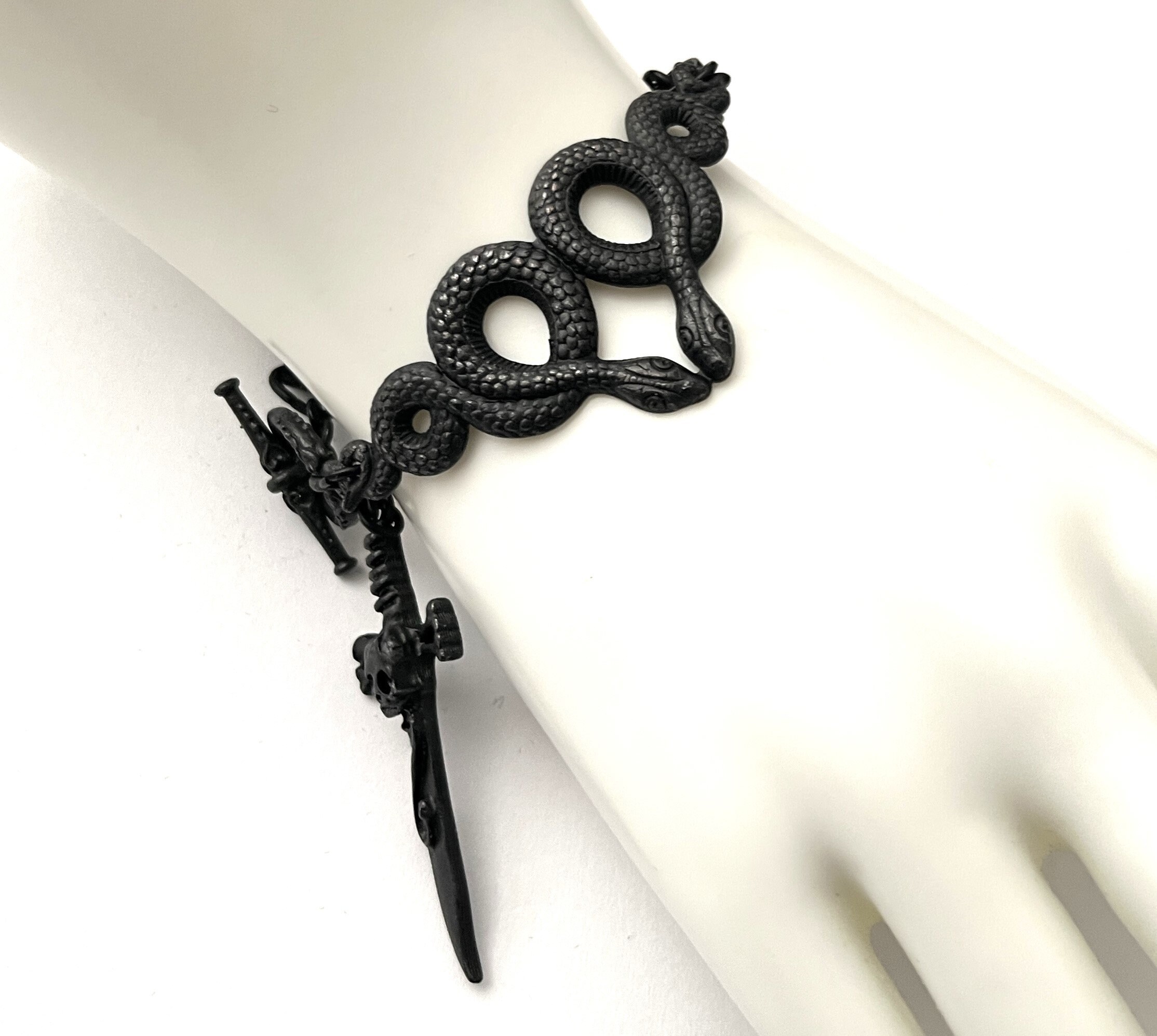 Twin Skull Bracelet - Etsy