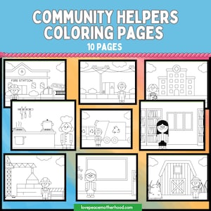 Community Helpers Coloring Pages Preschool Occupations Career Day Kids Community Helpers Activity Pages Community Helpers Coloring Book