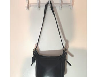 COACH Black Leather 36536 Used Women Shoulder Adjustable Crossbody