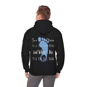 North Carolina UNC Tarheels Tar Heel Born Hoodie with North Carolina Arm Logo and Front Logo image 4