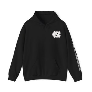 North Carolina UNC Tarheels Tar Heel Born Hoodie with North Carolina Arm Logo and Front Logo image 2