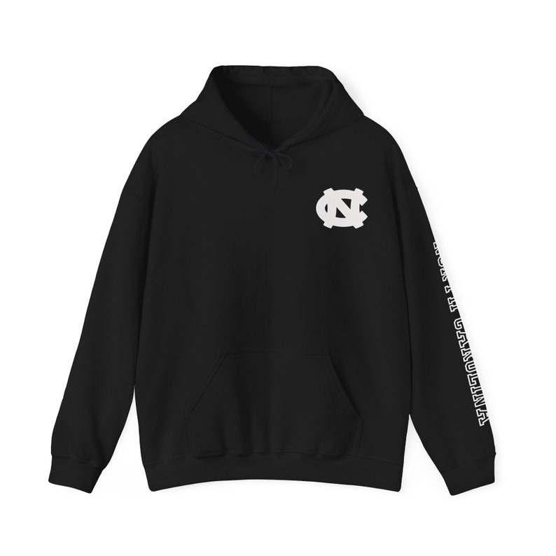 North Carolina UNC Tarheels Tar Heel Born Hoodie with North Carolina Arm Logo and Front Logo image 2