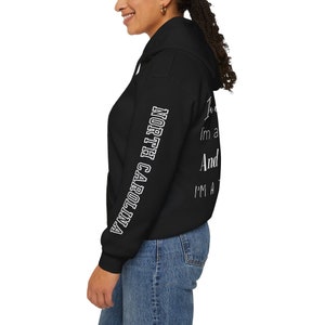 North Carolina UNC Tarheels Tar Heel Born Hoodie with North Carolina Arm Logo and Front Logo image 5