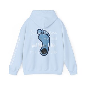 North Carolina UNC Tarheels Tar Heel Born Hoodie with North Carolina Arm Logo and Front Logo image 7