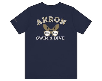 Akron University Swim & Dive Roo T-shirt ras du cou