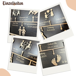 Anpassbare Liebesgeschichte Timeline Dekoration, Personalisierte Jubiläumsgeschenk Für Ehefrau, Paar Geschenk