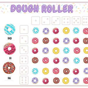 Printable Roll the Dice Savings Challenge