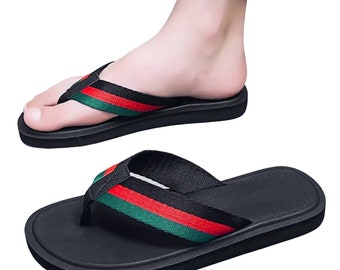 Pantofole da uomo Infradito da uomo Scarpe per la casa Pantofole da spiaggia estive da uomo Pantofole da uomo per sport indoor o outdoor Nero Grande