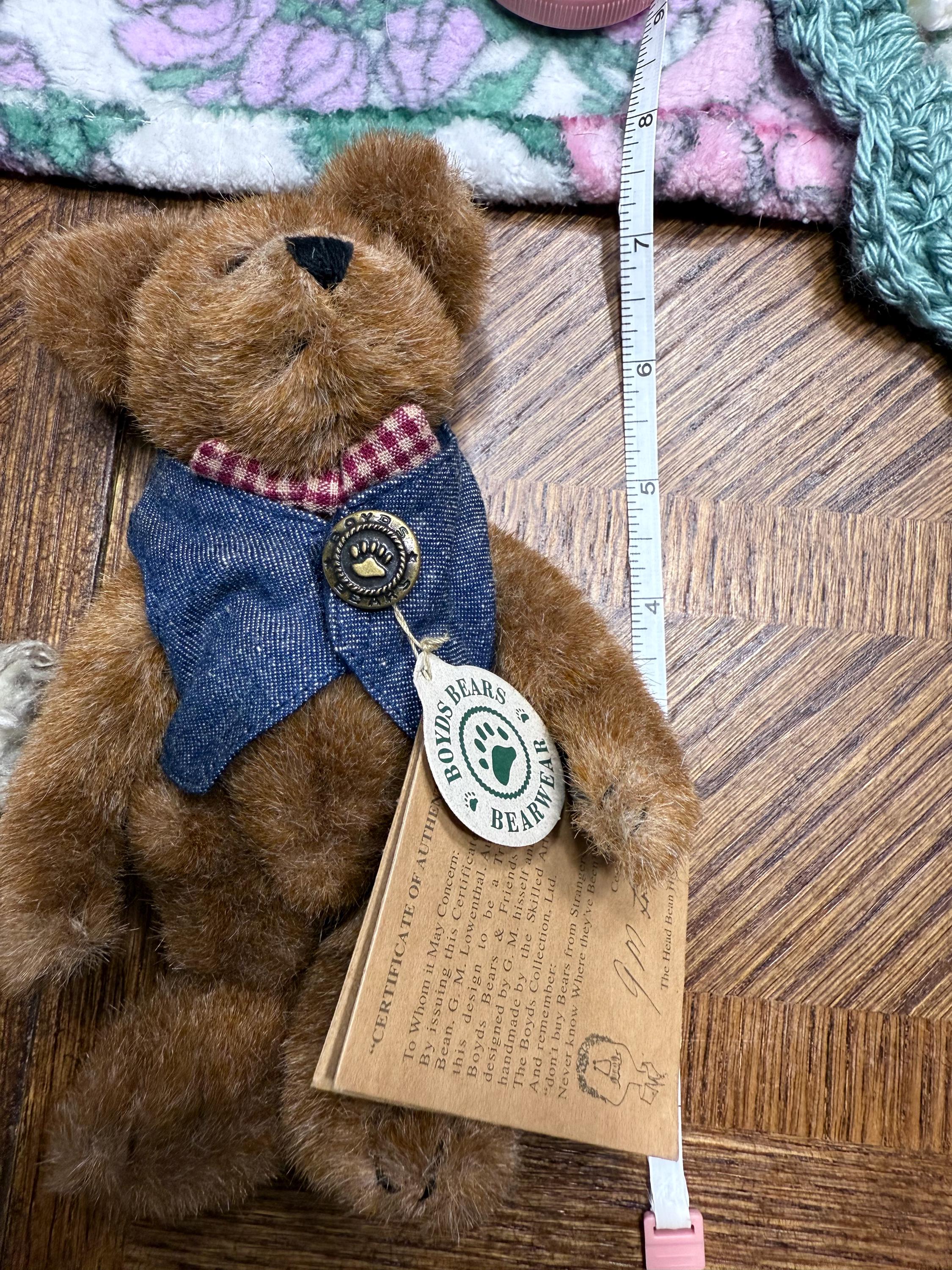 Boyds Bears & Friends “bearwear” Teddy Bear (9”) – With Tags - Etsy