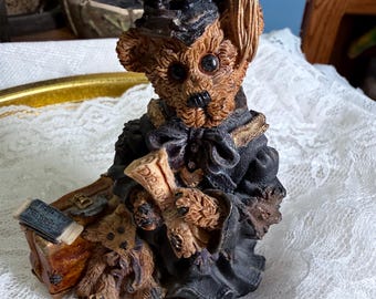 Boyds Bears Edmund the Graduate Carpe Diem Figurine Graduation Bearstone 1997 Teddy Bear Graduate Gift