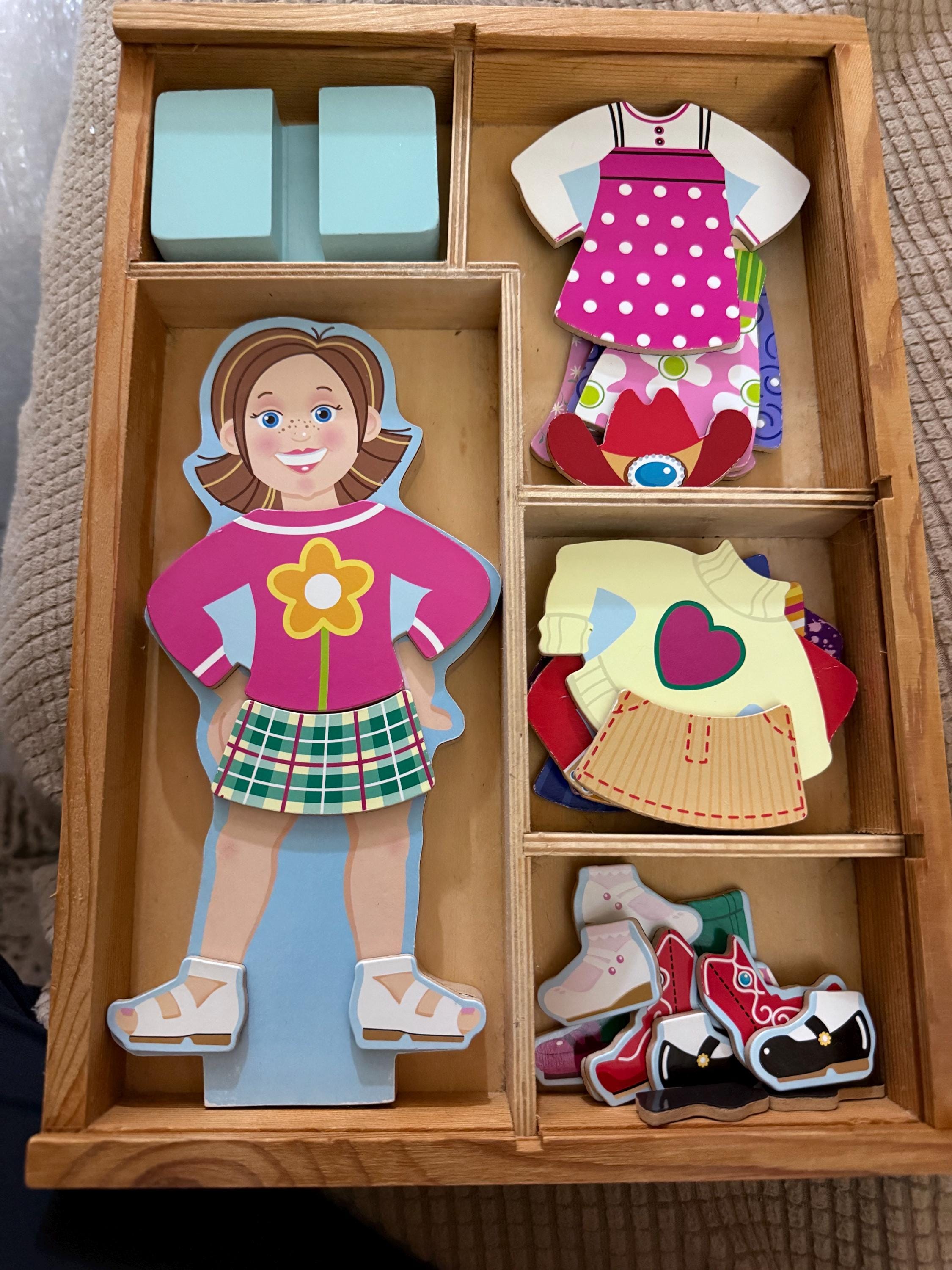 Magnetic Dress Doll - Etsy