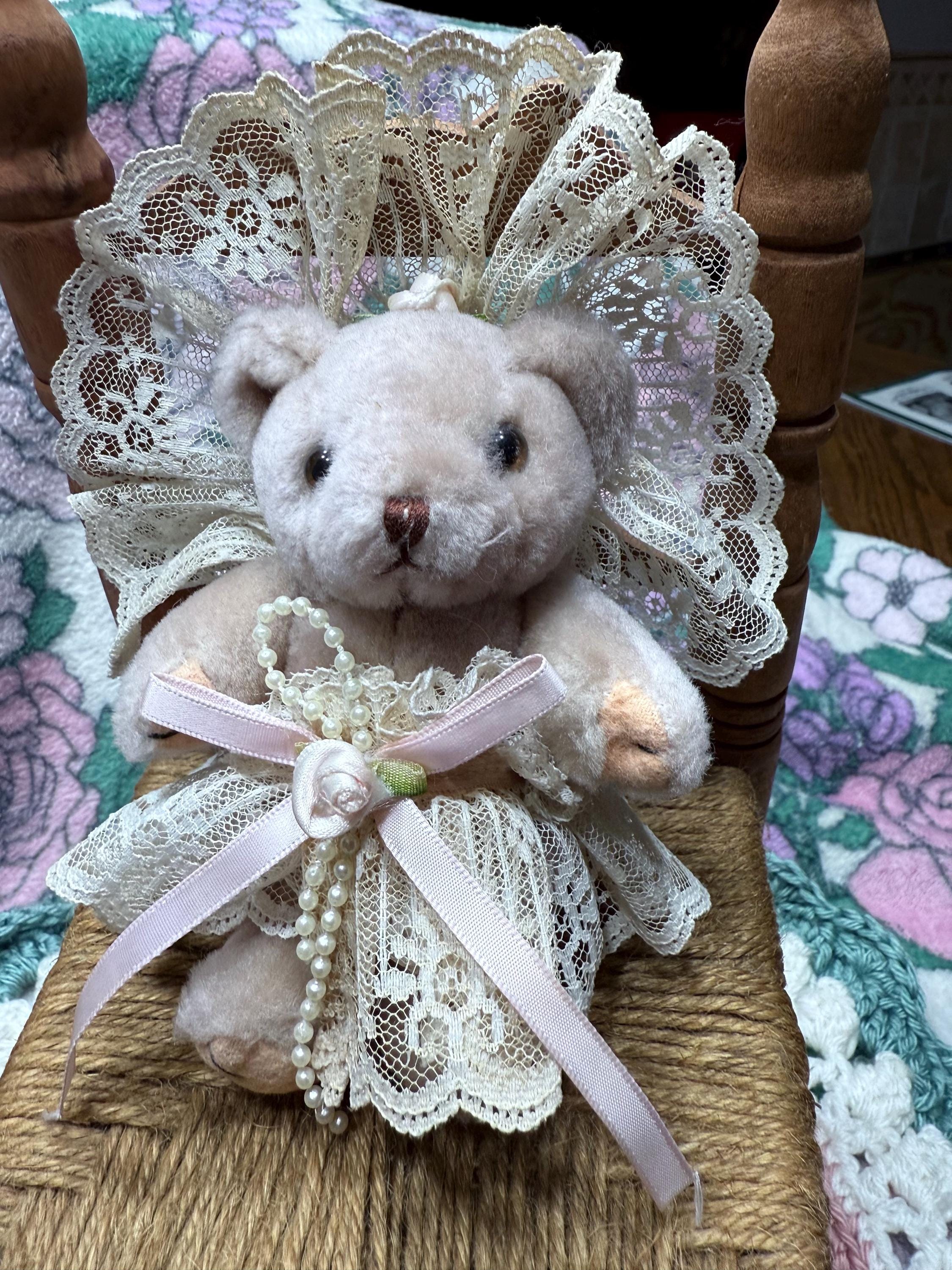 Vintage Lace Victorian Teddy Bear (7”) - Etsy