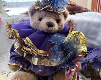 VTG Bearly People Victorian Lacey Dress Bear 1987 - Etsy