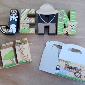 Safari Animal 3D Letters: Jungle Party Decor