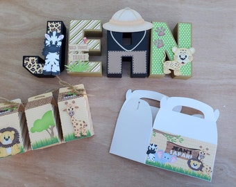 Safari Animal 3D Letters: Jungle Party Decor