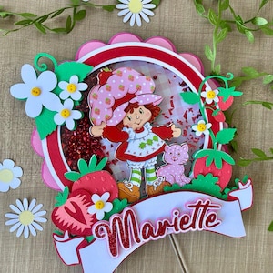 Strawberry Shortcake Cake Topper, Strawberry Shortcake Birthday/ Strawberry Shortcake Party Decor, , Strawberry Shortcake Themed Party