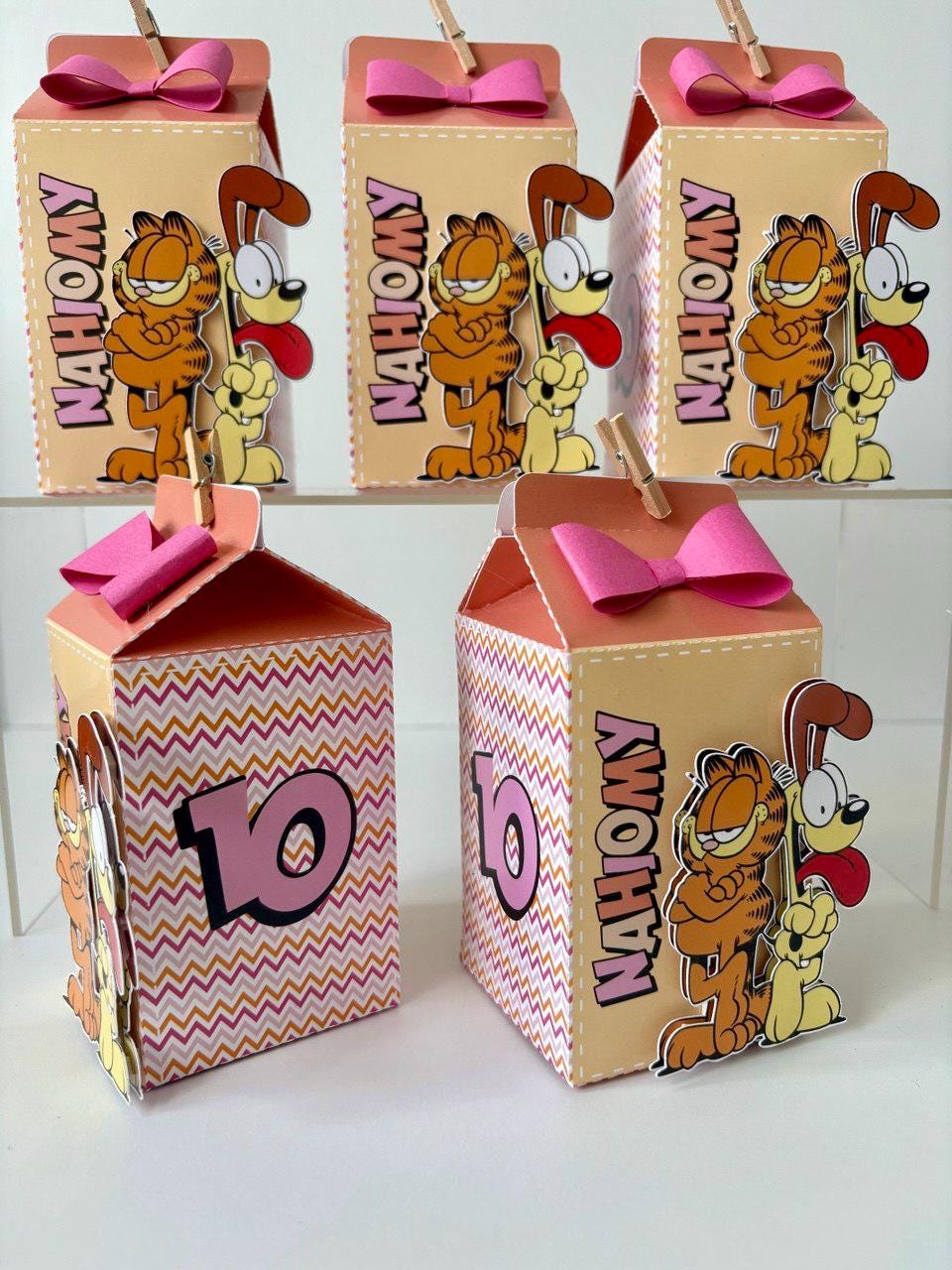 Garfield Party Favor Boxes, Custom Treat Boxes - Etsy