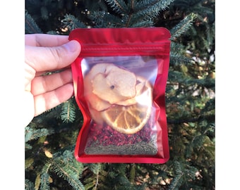 Christmas Morning Simmer Pot Blend, Mini Simmer Pot, Small Stovetop Potpourri, Warm Winter Evergreen Blend, Evergreen Stovetop Aromatics