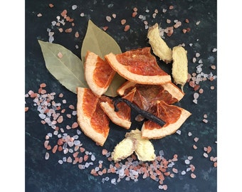 Spring Cleaning Stovetop Potpourri, Fresh Grapefruit and Ginger Simmer Pot, Fruity Home Fragrance, Grapefruit Ginger Salt Bay Leaf Vanilla