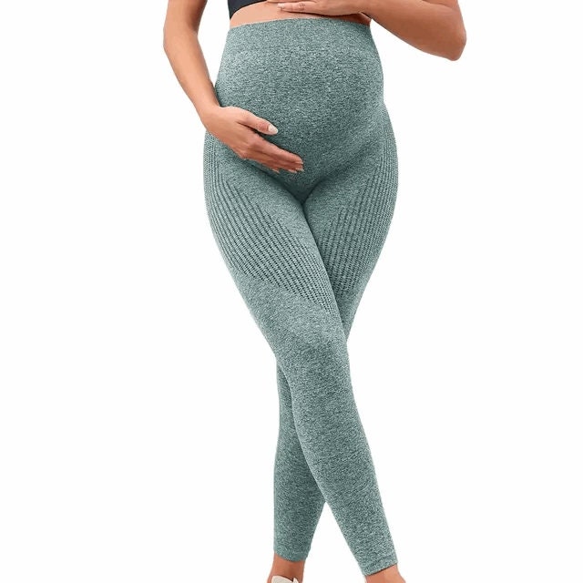 High Waisted Leggings With Pocket / Stretchy Hemp and Organic